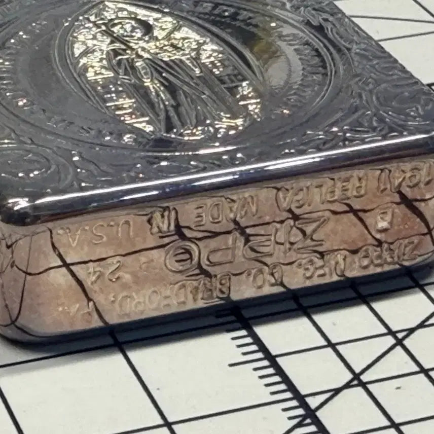 [BUNJANG] Zippo Constantine Silver Plated Lighter / 지포 zippo 은도금 라이터 콘스탄틴