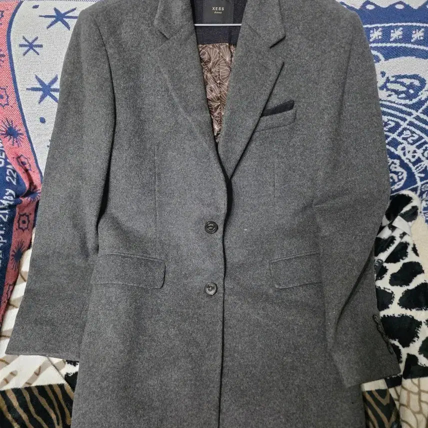 [BUNJANG] XESS Men's Wool Coat Gray / XESS 남성용 모직 코트 회색