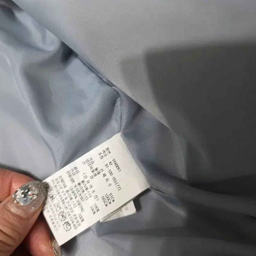 [BUNJANG] SOUP Goose Down Short Padded Jacket / SOUP 숏패딩 하늘색구스