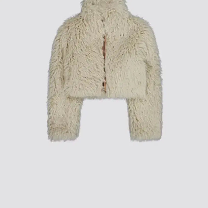 [BUNJANG] Mymurmur Turtle Neck Fur Jacket / 뮈르뮈르 터틀 집업 퍼 자켓