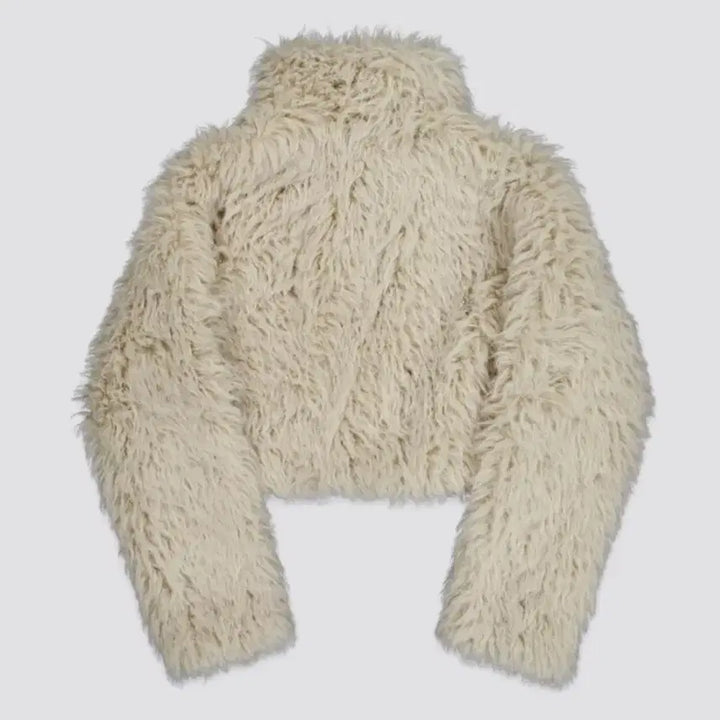 [BUNJANG] Mymurmur Turtle Neck Fur Jacket / 뮈르뮈르 터틀 집업 퍼 자켓