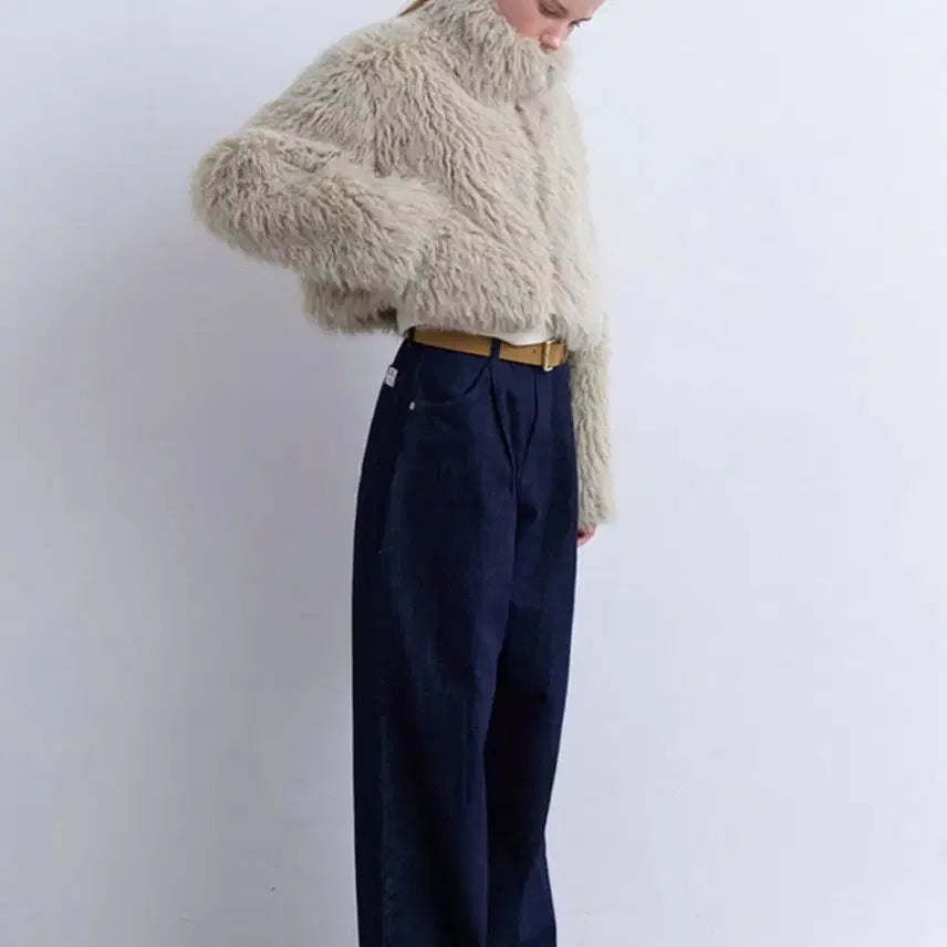 [BUNJANG] Mymurmur Turtle Neck Fur Jacket / 뮈르뮈르 터틀 집업 퍼 자켓