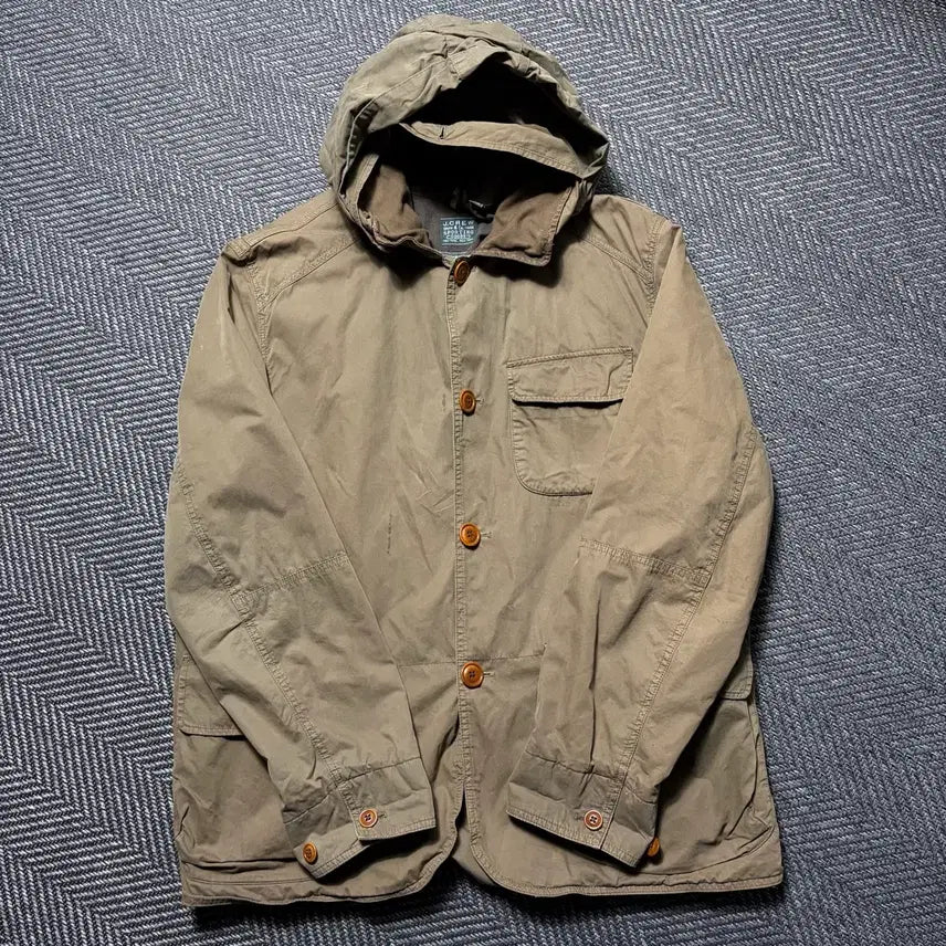 [SOLD OUT] 00s 제이크루 빈티지 워크 후드 야상자켓(XL)