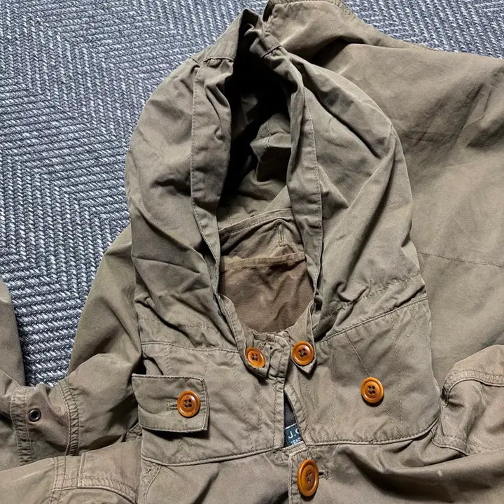 [SOLD OUT] 00s 제이크루 빈티지 워크 후드 야상자켓(XL)