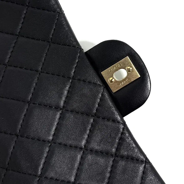 [BUNJANG] Chanel CC Classic Flap Bag Medium Lambskin Shoulder Bag / 샤넬 CC 클래식 플랩백 미듐 램스킨 숄더백