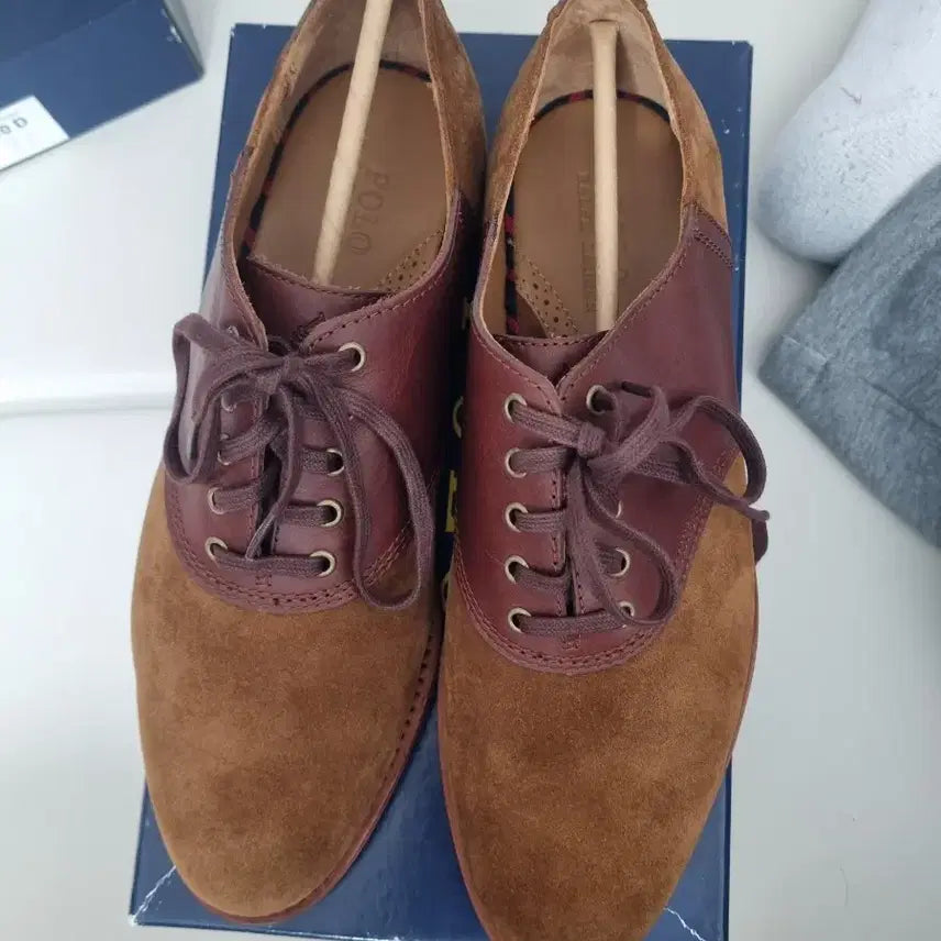 [BUNJANG] Polo Ralph Lauren Brown Saddle Shoes / 폴로 랄프로렌 브라운 새들 슈즈  비브람솔 10D 280mm