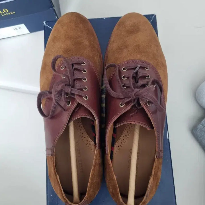 [BUNJANG] Polo Ralph Lauren Brown Saddle Shoes / 폴로 랄프로렌 브라운 새들 슈즈  비브람솔 10D 280mm