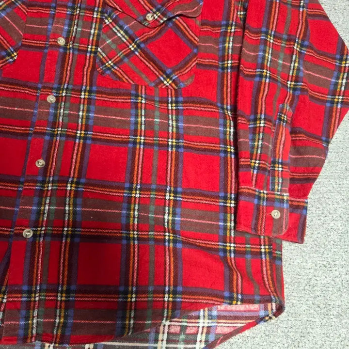 [BUNJANG] Green Rum Japanese Vintage Flannel Shirt L / Green Rum 재팬 빈티지 플란넬 셔츠 L(100)