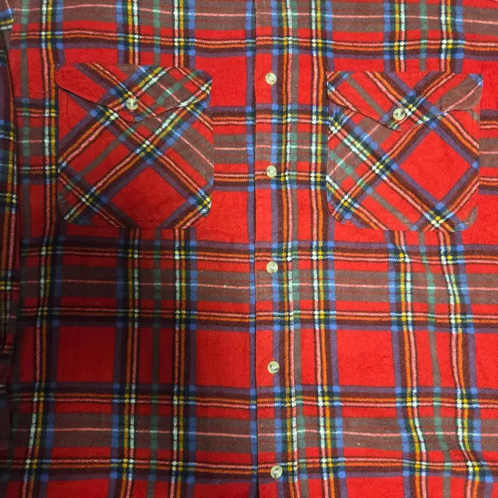 [BUNJANG] Green Rum Japanese Vintage Flannel Shirt L / Green Rum 재팬 빈티지 플란넬 셔츠 L(100)