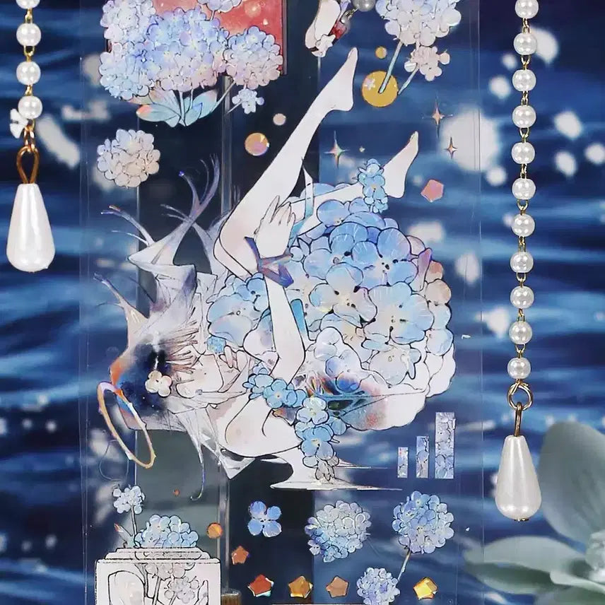 [BUNJANG] Blooming PET Tape Cut / 해외 pet 인물마테 마테컷 블루밍