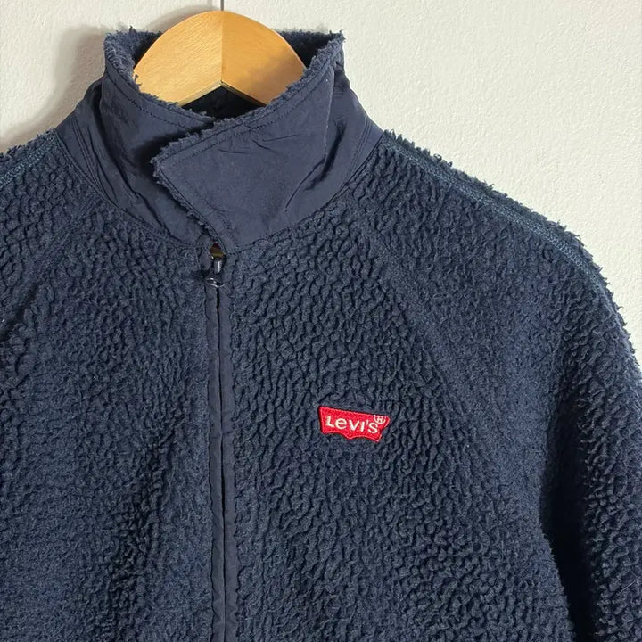 [BUNJANG] Levi's Navy Sherpa Fleece Jacket (M) / 리바이스 네이비 쉐르파 플리스 자켓(M)