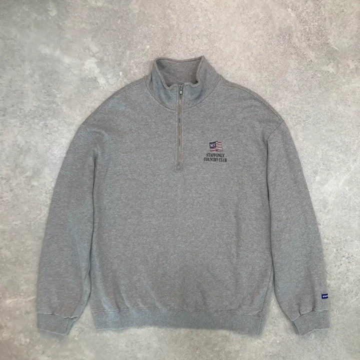 [BUNJANG] STAFFONLY Half-Zip Sweatshirt / STAFFONLY 반집업 스웻셔츠