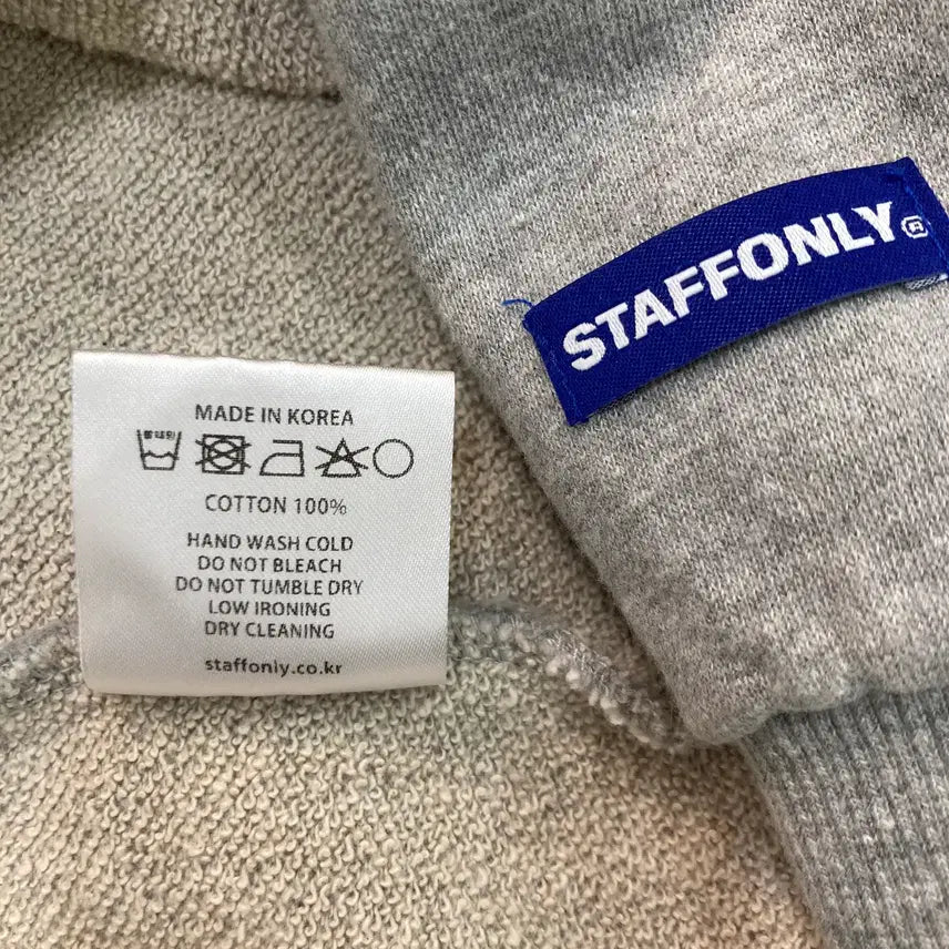 [BUNJANG] STAFFONLY Half-Zip Sweatshirt / STAFFONLY 반집업 스웻셔츠