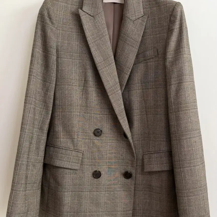 [BUNJANG] List Check Jacket 55 Gray / 리스트 체크 자켓 55 그레이