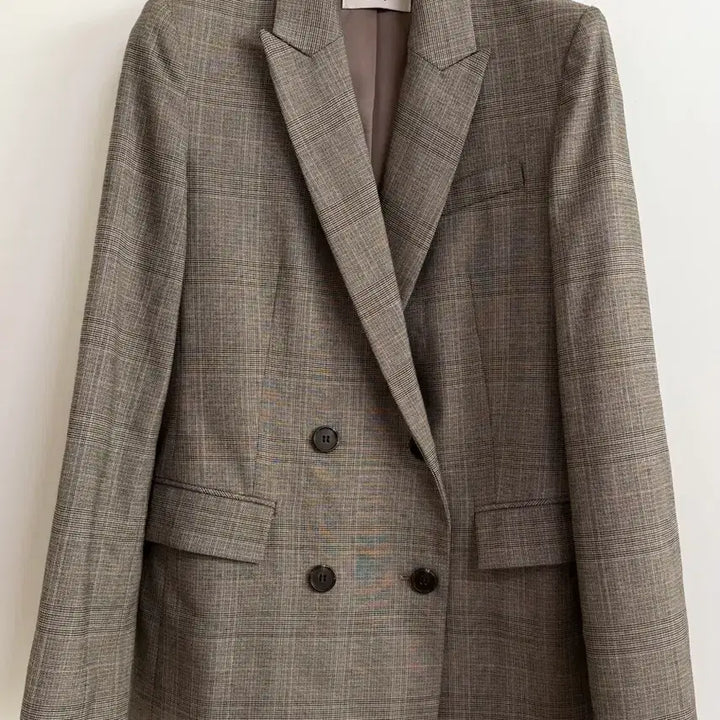 [BUNJANG] List Check Jacket 55 Gray / 리스트 체크 자켓 55 그레이