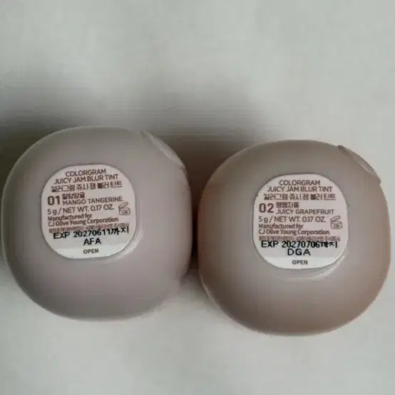 [BUNJANG] Colorgram Juicy Jam Blur Tint Set / 컬러그램 쥬시 잼 블러 말랑망귤, 쨍쨍자몽 틴트 거의 새상품