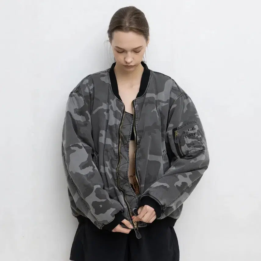 [BUNJANG] Postechs Garments Urban Camo MA-1 Jacket / 포스텍스 가먼츠 어반카모 ma-1 자켓
