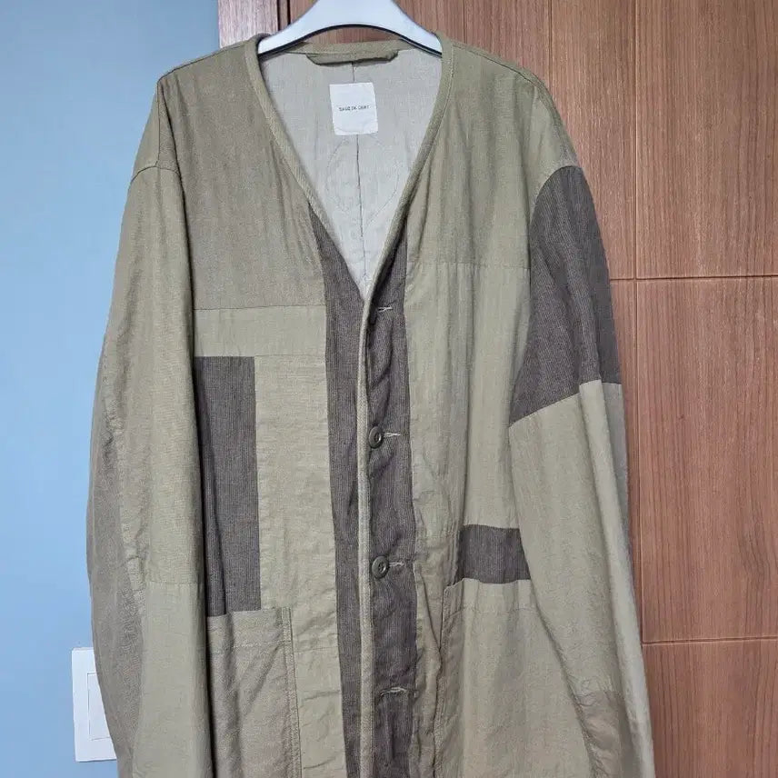 [BUNJANG] SAGE DE CRET Patchwork Liner Jacket / SAGE DE CRET 패치워크 셔츠 라이너
