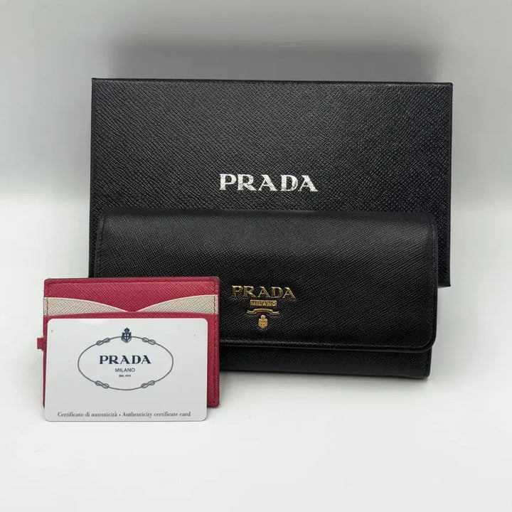 [BUNJANG] Prada Saffiano Long Wallet / 프라다 사피아노 장지갑 멀티블랙