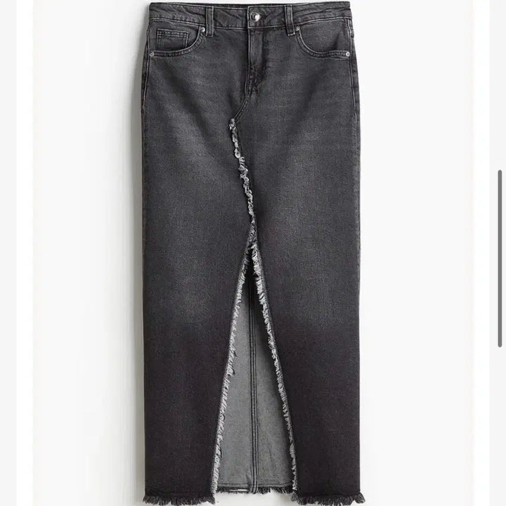 [BUNJANG] H&M Denim Skirt / (새상품) H&M 롱 슬릿 로우 엣지 데님 스커트