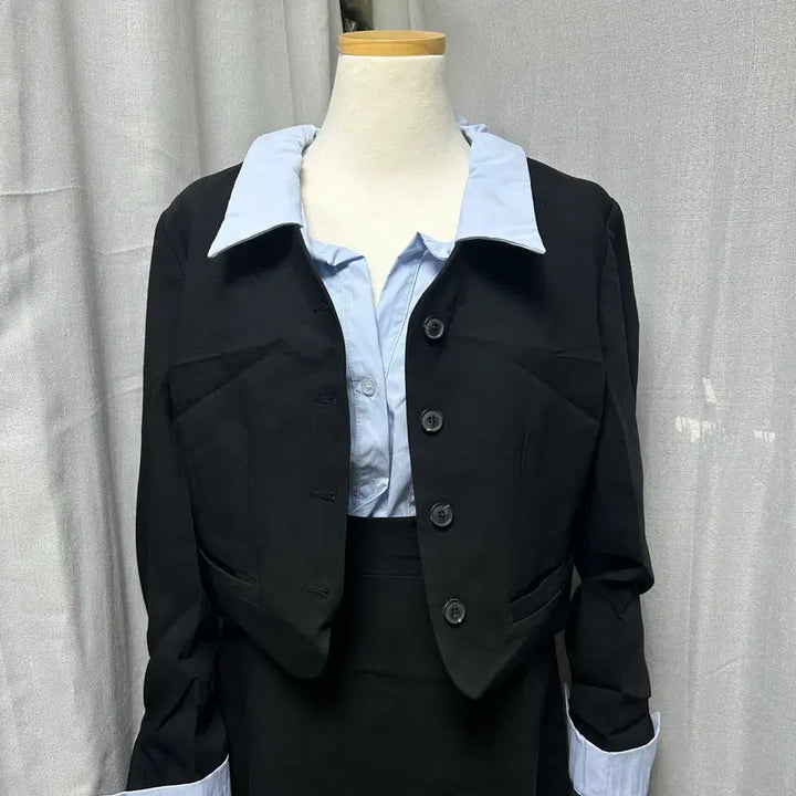 [SOLD OUT] 노카라 자켓+롱치마 투피스세트