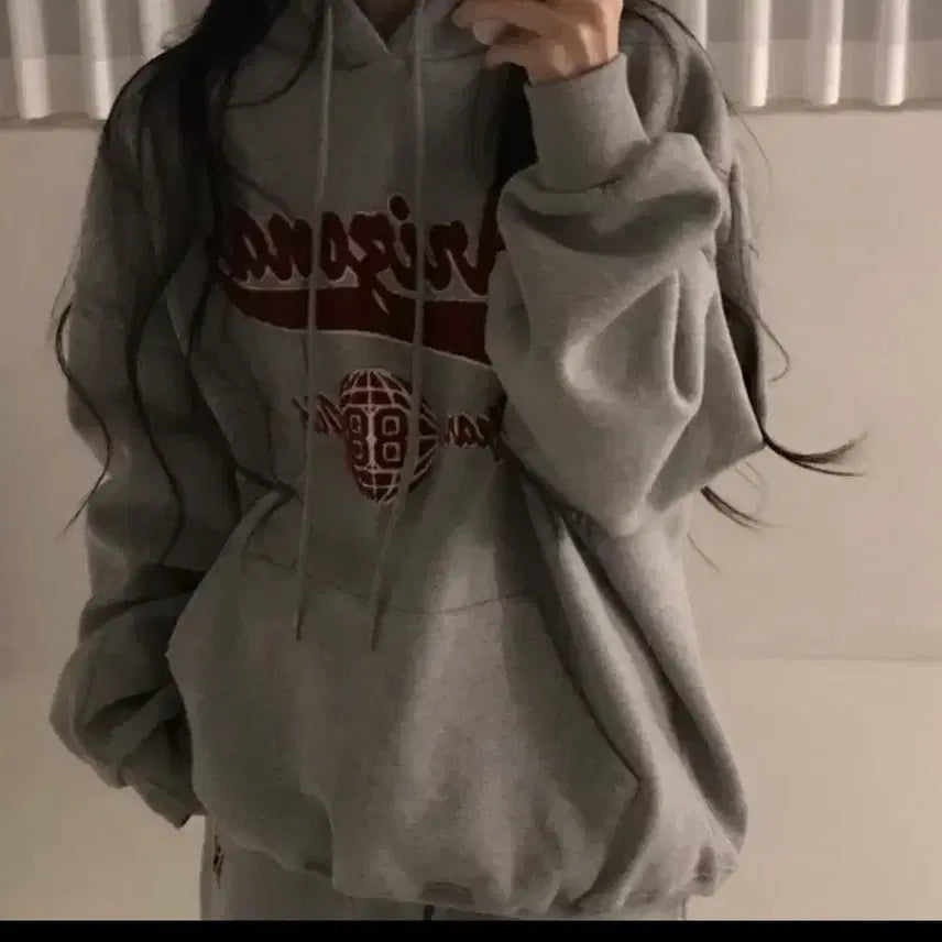 [BUNJANG] Arizona Oversized Fleece Hoodie / 애리조나 오버핏 기모 후드