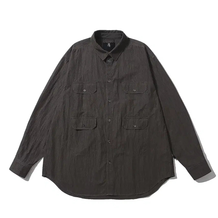 [BUNJANG] Huton 23FW WIDE TYPEWRITER SHIRT / 후톤 23fw WIDE TYPEWRITER SHIRT