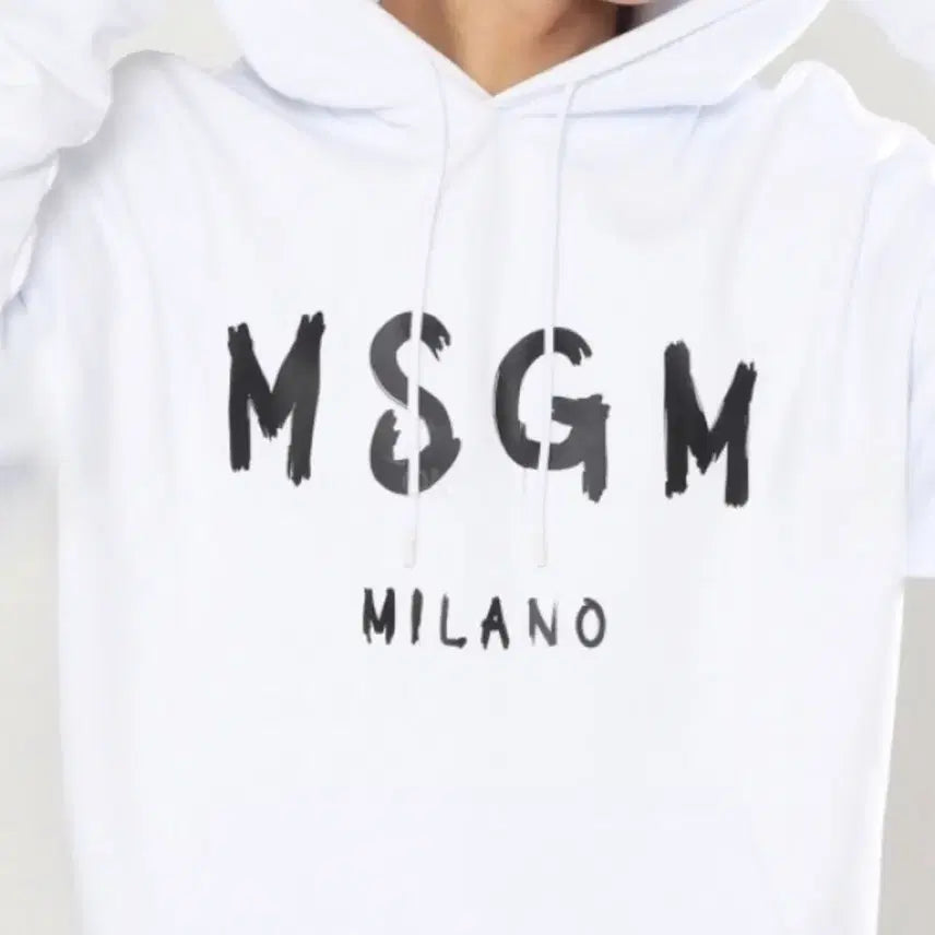[BUNJANG] MSGM Milano White Hoodie L / MSGM 밀라노 화이트 후드티 L