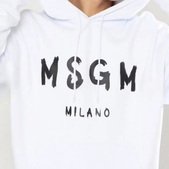 [BUNJANG] MSGM Milano White Hoodie L / MSGM 밀라노 화이트 후드티 L