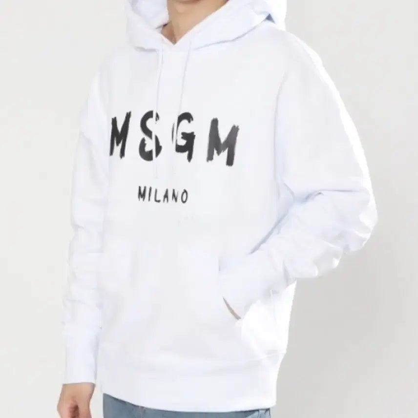 [BUNJANG] MSGM Milano White Hoodie L / MSGM 밀라노 화이트 후드티 L