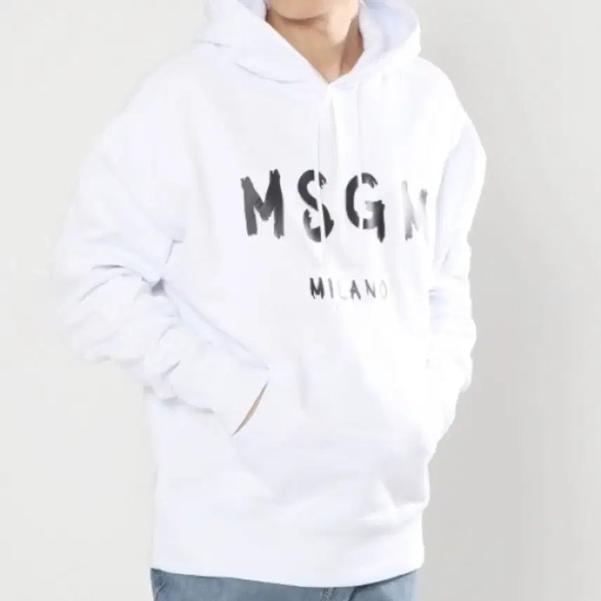 [BUNJANG] MSGM Milano White Hoodie L / MSGM 밀라노 화이트 후드티 L