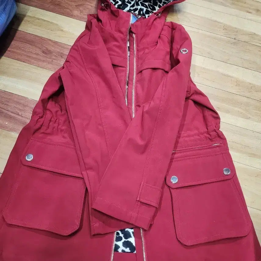 [BUNJANG] LBL Leopard Print Hooded Coat (S) / LBL후드코트S