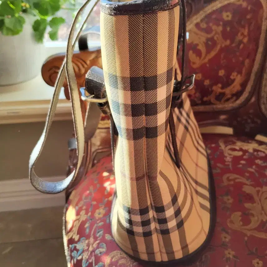 [BUNJANG] Burberry Check Pattern Tote Bag / 버버리 체크 패턴 토트백