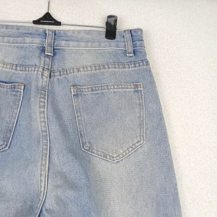 [BUNJANG] Wide Denim Pants (S-M) / 여성 연청 데님 와이드 팬츠(S-M)