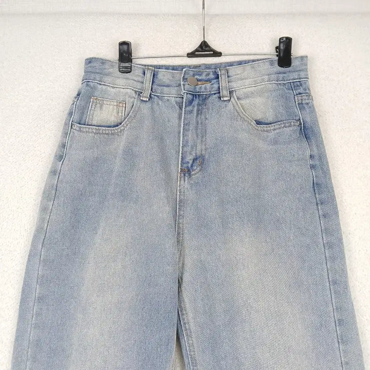 [BUNJANG] Wide Denim Pants (S-M) / 여성 연청 데님 와이드 팬츠(S-M)