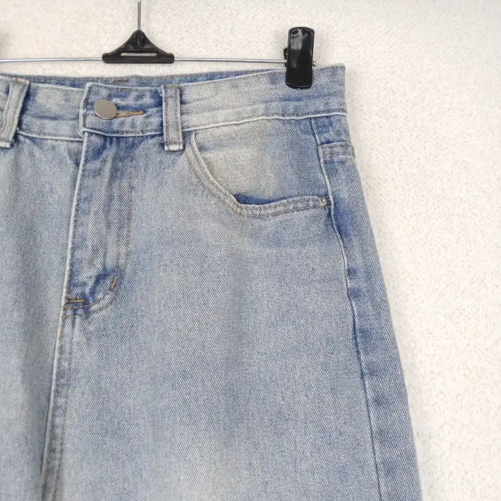 [BUNJANG] Wide Denim Pants (S-M) / 여성 연청 데님 와이드 팬츠(S-M)