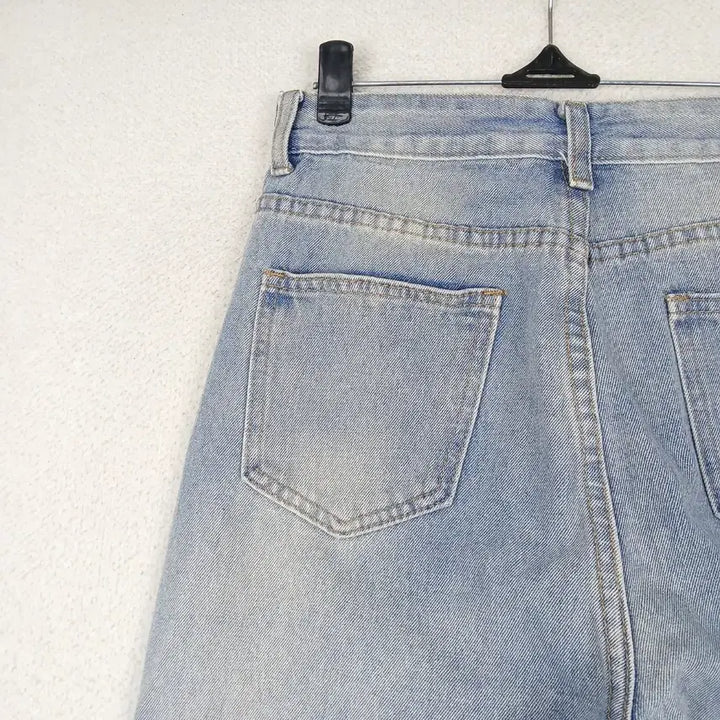 [BUNJANG] Wide Denim Pants (S-M) / 여성 연청 데님 와이드 팬츠(S-M)