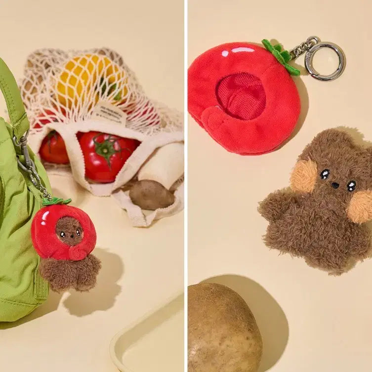 [BUNJANG] Line Friends Minini Farm Doll Keyring Bundle Set / [미개봉 새제품] 라인프렌즈 인형 키링 미니니 팜니니 브니니