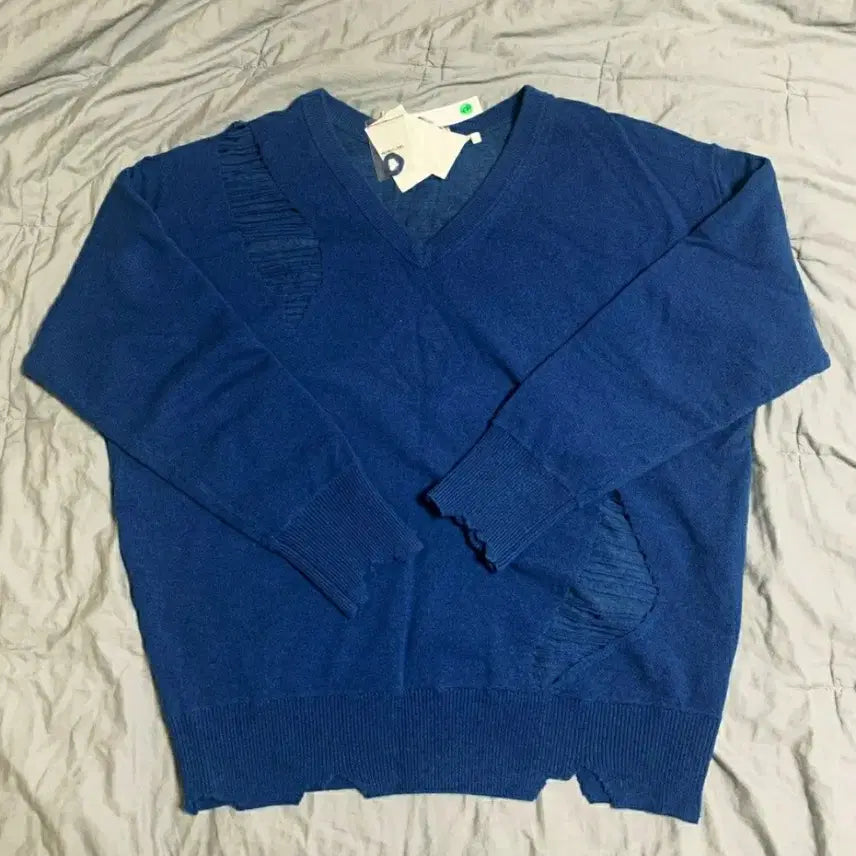 [BUNJANG] Helmut Lang Distressed Knit Sweater / 헬무트랭 디스 니트