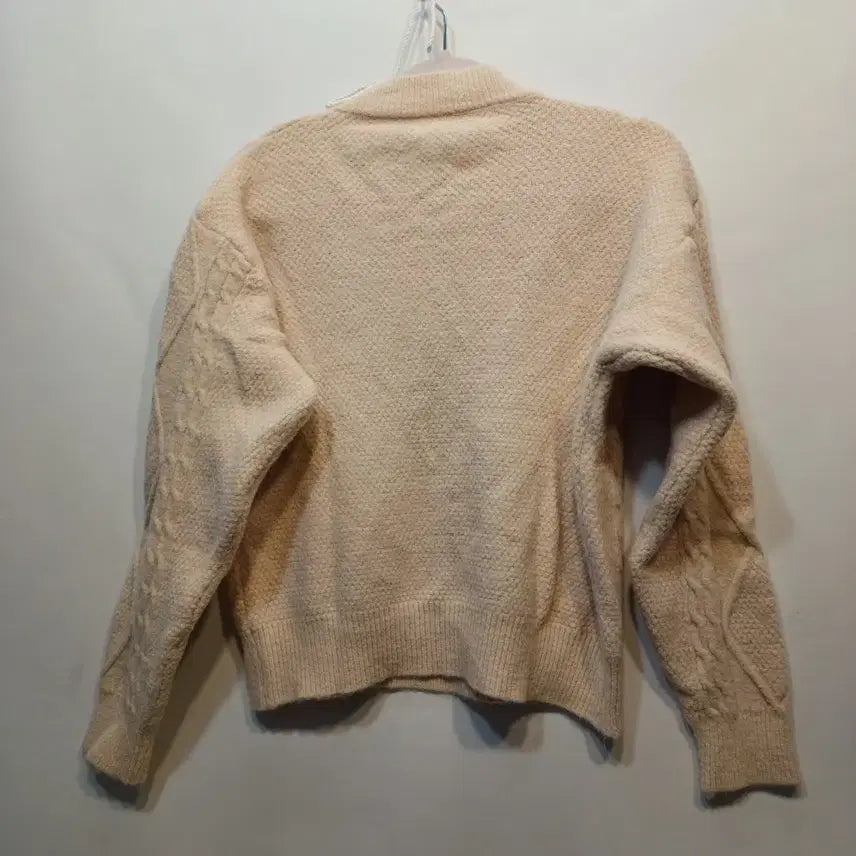 [BUNJANG] Ivory V-Neck Cable Knit Sweater / 아이보리 브이넥 케이블 니트 스웨터80~85사이즈겨울  62094