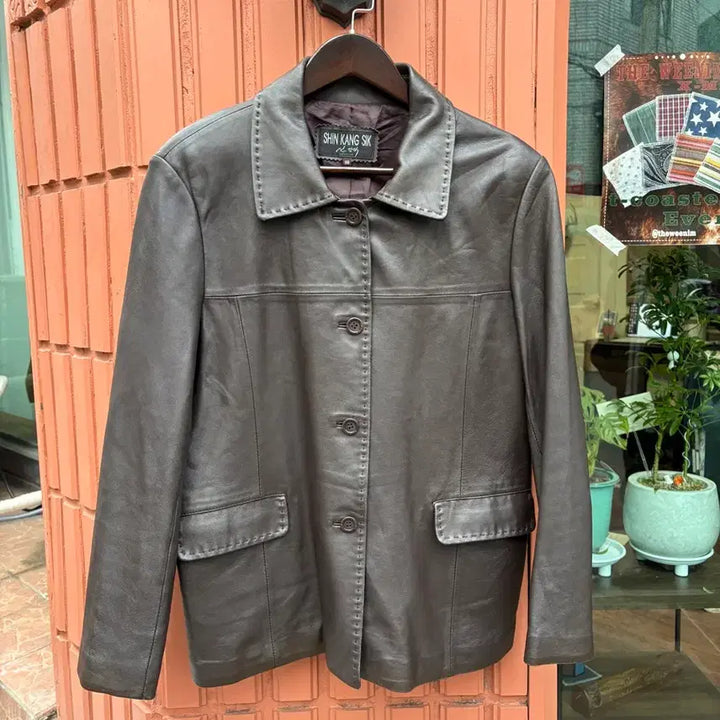 [BUNJANG] Vintage Lambskin Leather Jacket / Vintage 양가죽 자켓