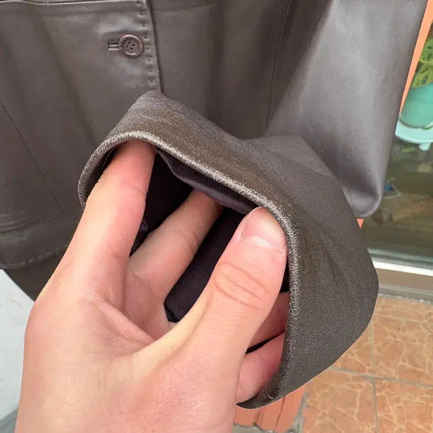 [BUNJANG] Vintage Lambskin Leather Jacket / Vintage 양가죽 자켓