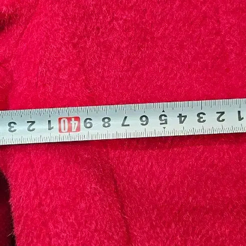 [BUNJANG] SJSJ Red Wool Long Coat / SJSJ 레드 모직 롱코트