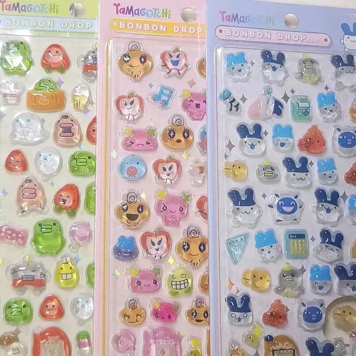 [BUNJANG] Tamagotchi Bonbon Drop Sticker Set / 다마고치 봉봉드롭 스티커 3장세트