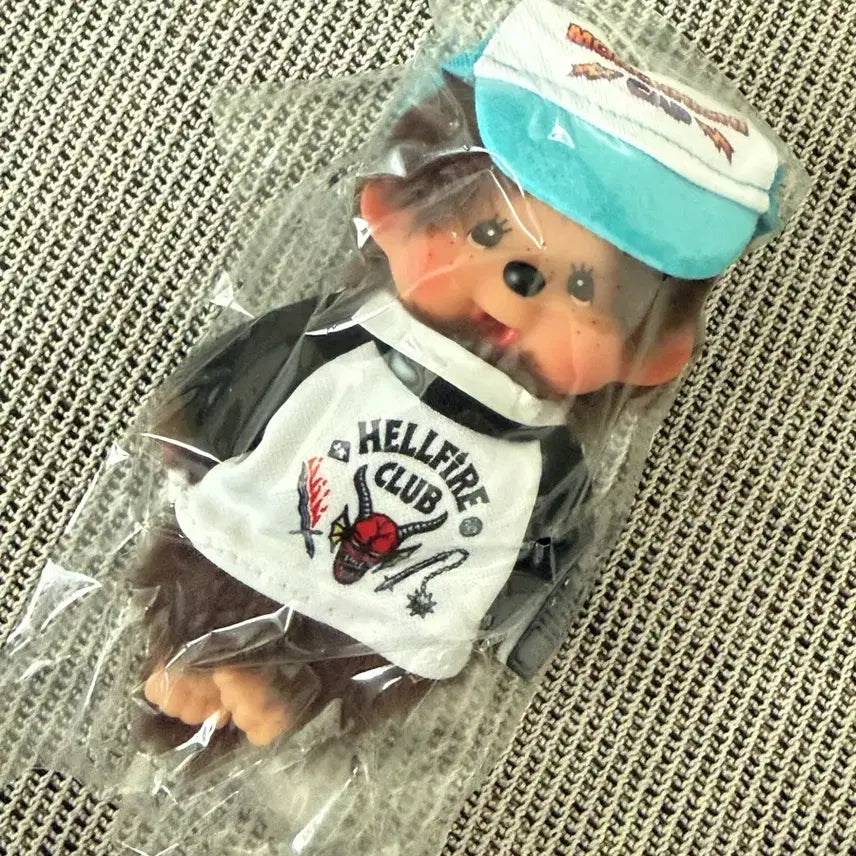 [BUNJANG] Monchhichi Stranger Things Collaboration Keyring / 몬치치 기묘한 이야기 콜라보 키링