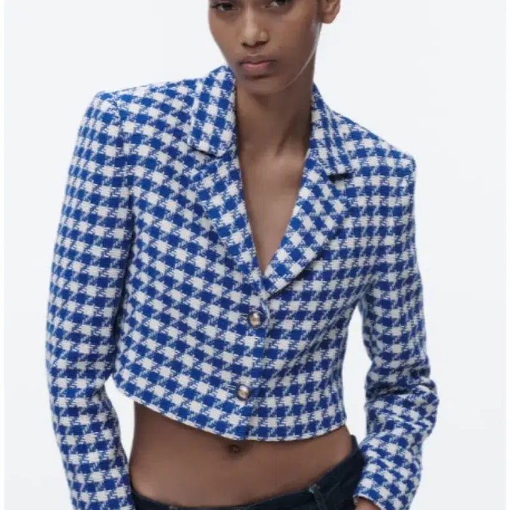 [BUNJANG] Zara Tweed Crop Jacket / 택있는새상품 자라 트위드 크롭 자켓