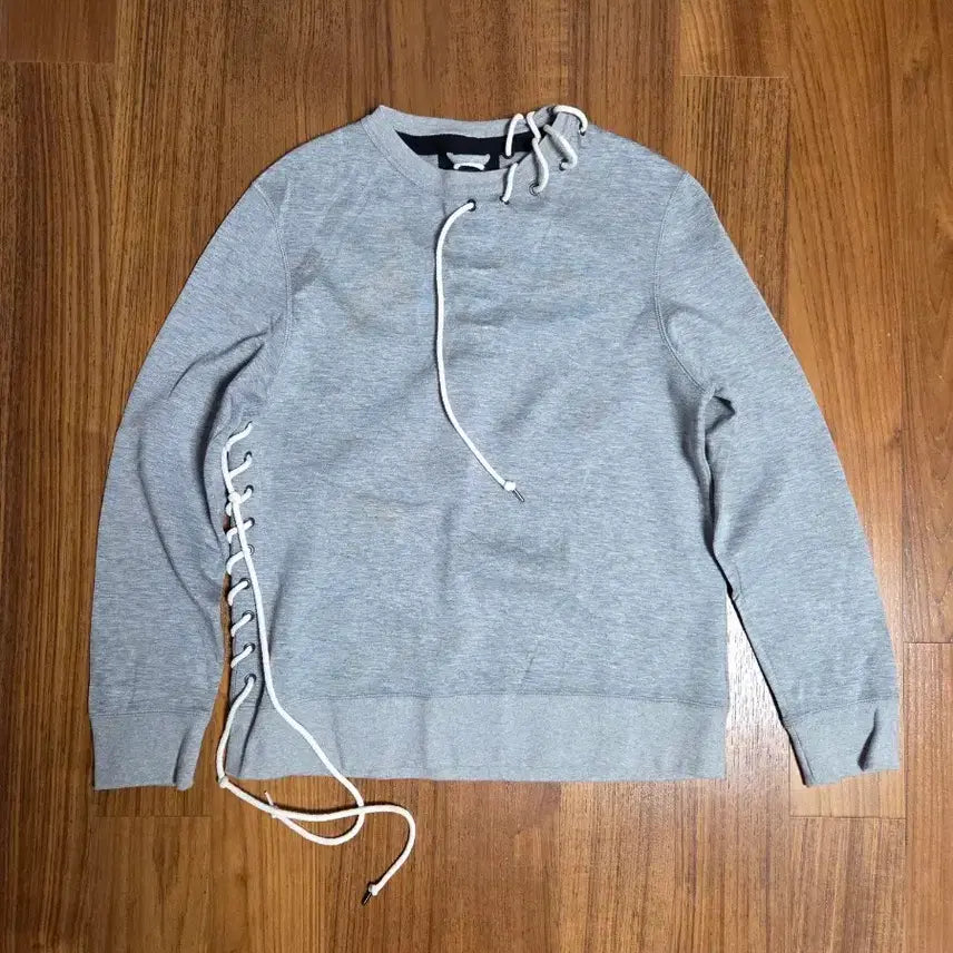 [BUNJANG] Craig Green Gray Lace-Up Sweatshirt / Craig Green 그레이 레이스업 맨투맨 티셔츠