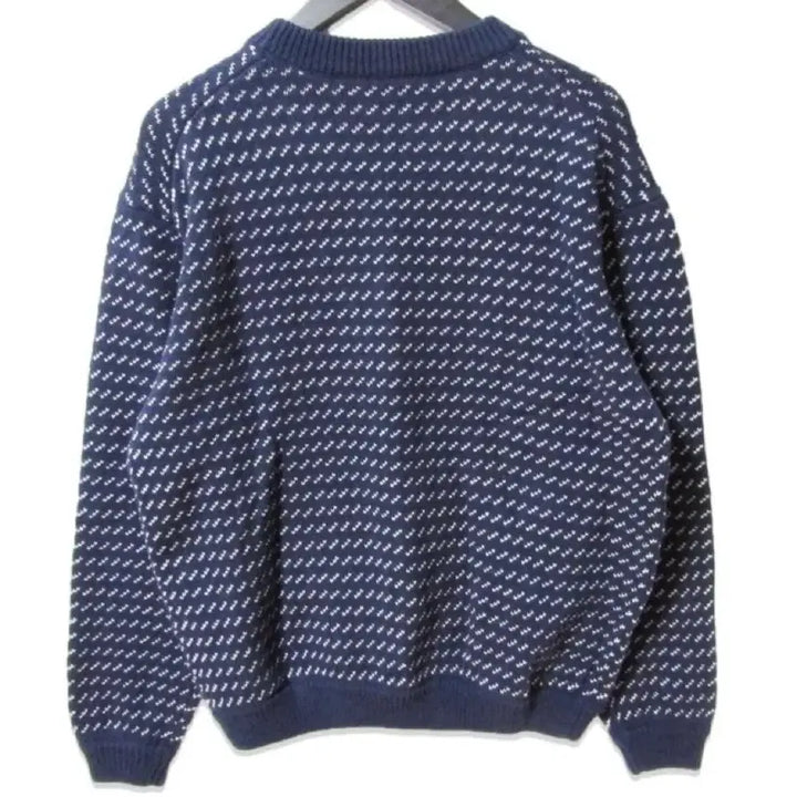 [BUNJANG] Beauty &amp; Youth Buzz Eye Pattern Crew Neck Sweatshirt / 뷰티앤유스 버즈아이 패턴 크루넥 스웨트