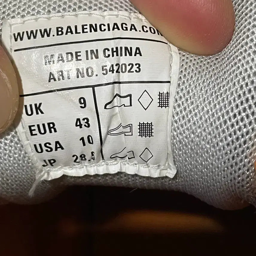 [BUNJANG] Balenciaga Track Shoes White and Orange / [43] 발렌시아가 트랙 슈즈 흰주