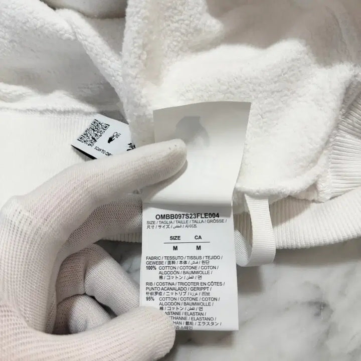 [BUNJANG] Off-White Brush Arrow Hoodie / [정품 M] 오프화이트 브러쉬 애로우 후드